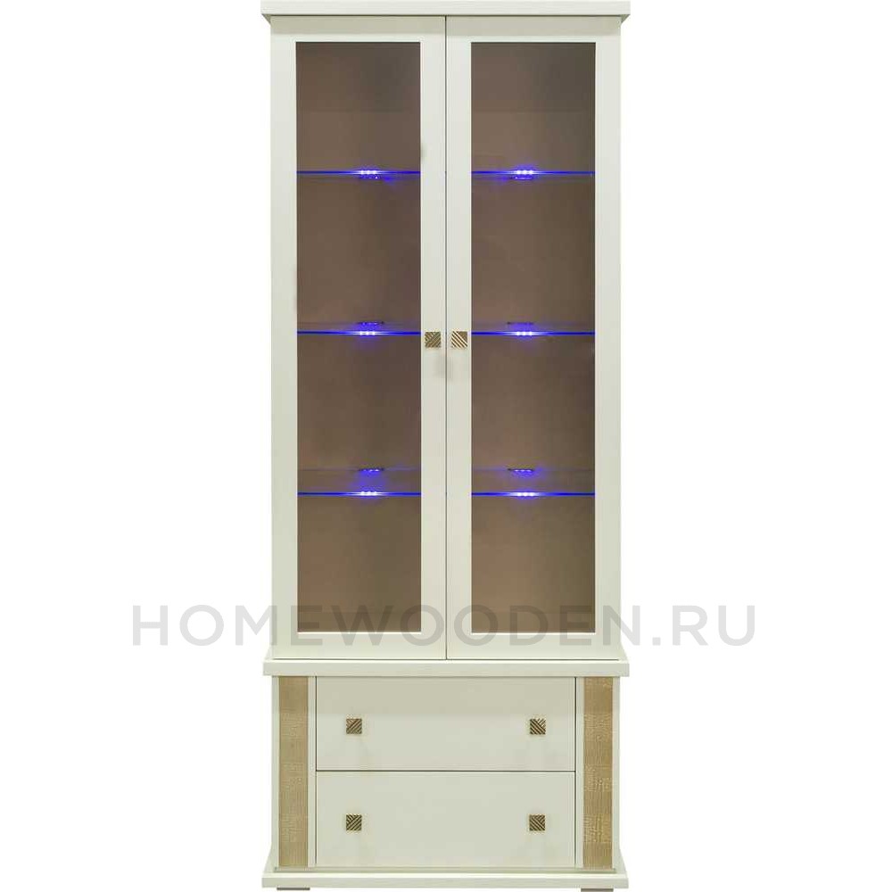 Шкаф с витриной Тунис П343.12Ш