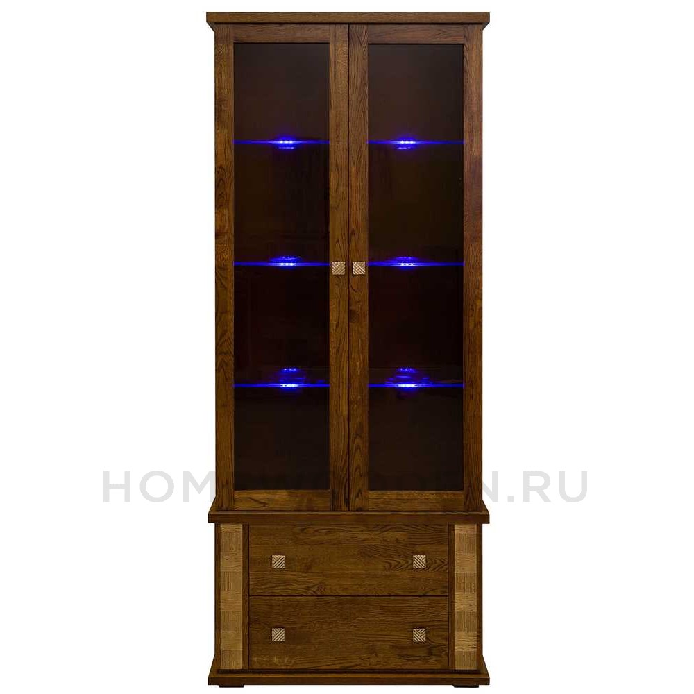 Шкаф с витриной Тунис П343.12Ш