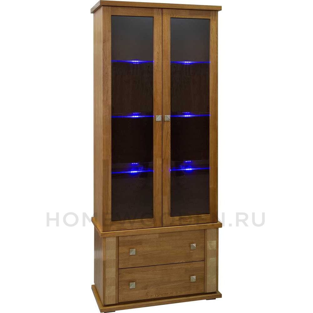 Шкаф с витриной Тунис П343.12Ш