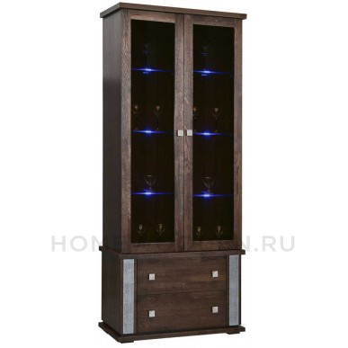 Шкаф с витриной Тунис П343.12Ш