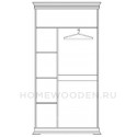 Шкаф для одежды 2д Алези П1.350.1.03 (П349.24)