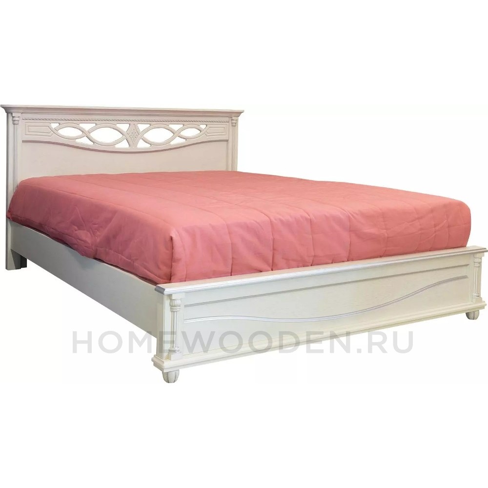 Кровать двойная Валенсия Д Классик с мягким изголовьем (П568.16м)