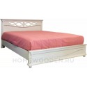 Кровать двойная Валенсия Д Классик с мягким изголовьем (П568.16м)