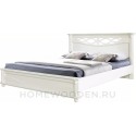 Кровать двойная Валенсия Д Классик с мягким изголовьем (П568.16м)