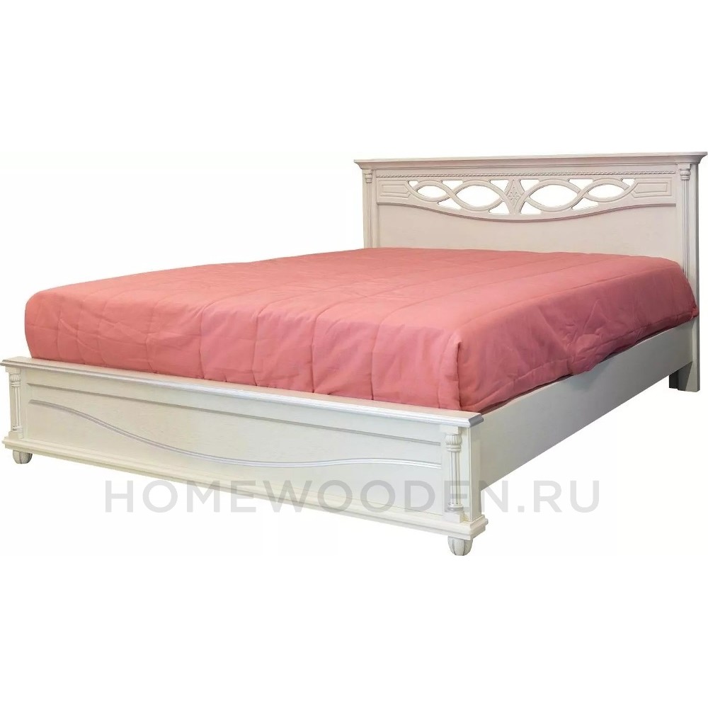 Кровать двойная Валенсия Д Классик с мягким изголовьем (П568.16м)
