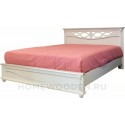 Кровать двойная Валенсия Д Классик с мягким изголовьем (П568.16м)