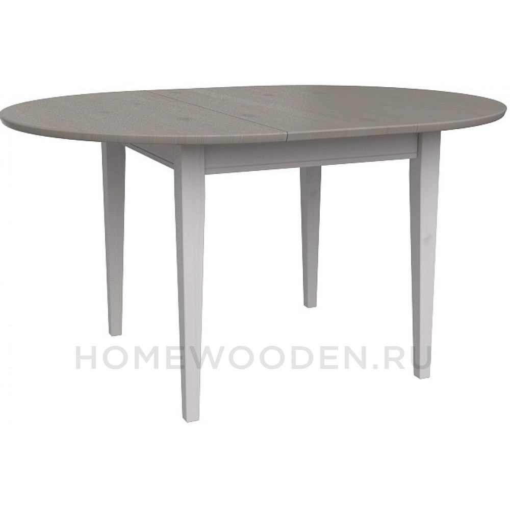 СТОЛ ОБЕДЕННЫЙ РАСКЛАДНОЙ ФОРЕСТ 110/145 БЕЛЫЙ ВОСК/АНТРАЦИТ