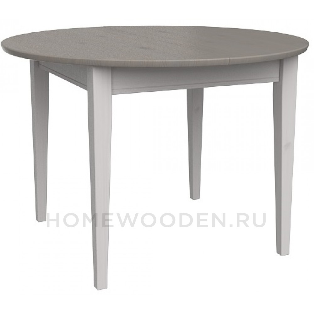 СТОЛ ОБЕДЕННЫЙ РАСКЛАДНОЙ ФОРЕСТ 110/145 БЕЛЫЙ ВОСК/АНТРАЦИТ