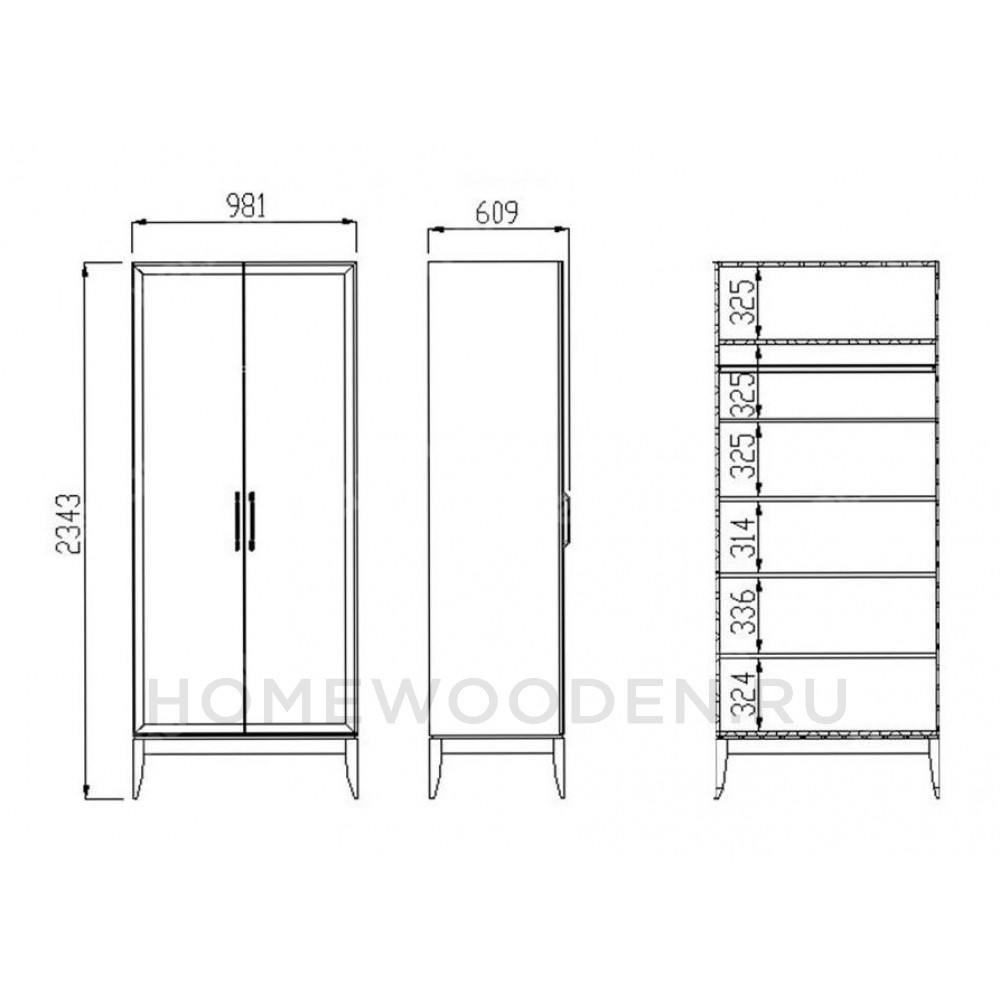 Шкаф для одежды Орта ММ-350-01/02
