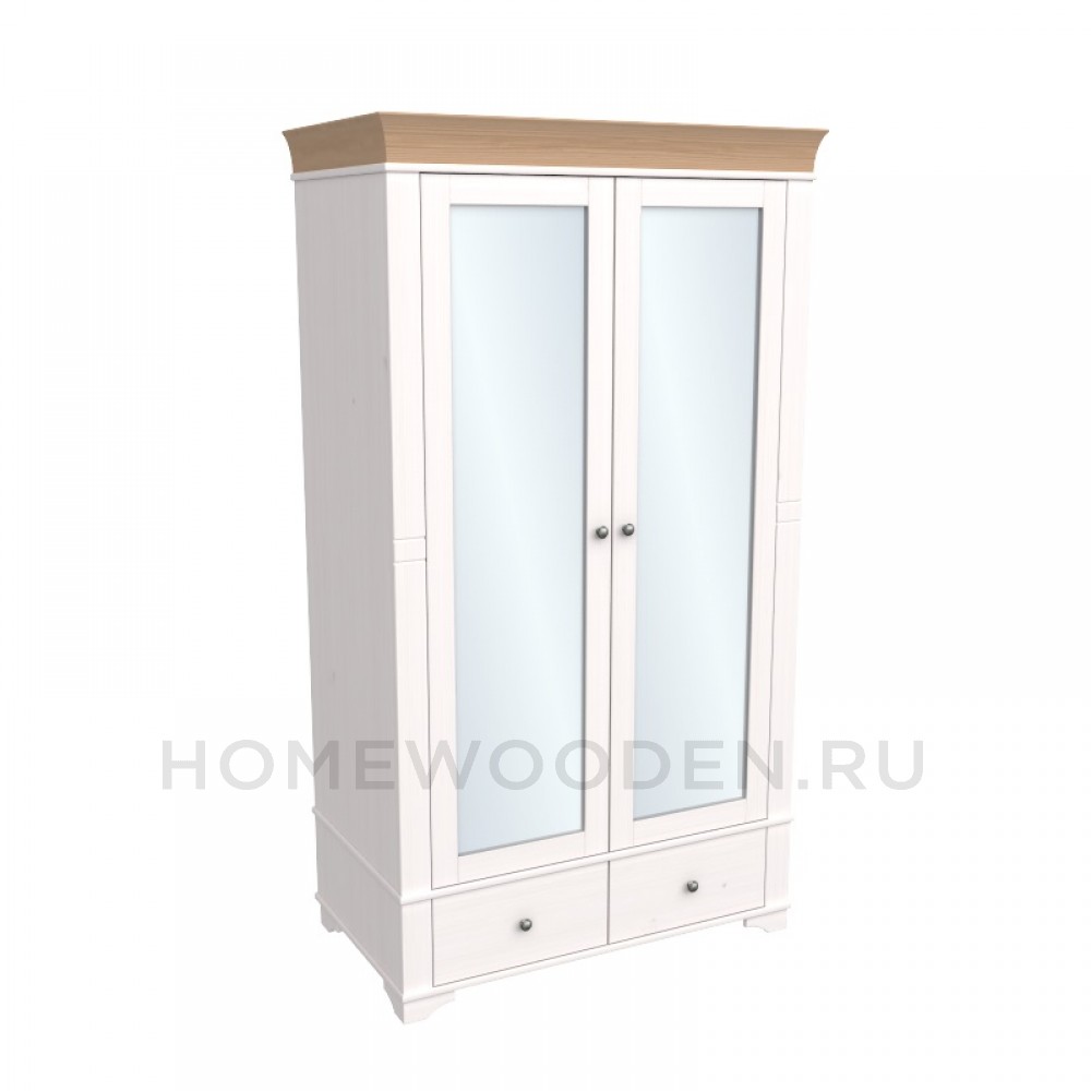 Шкаф Бейли 2-х створчатый с зеркалом