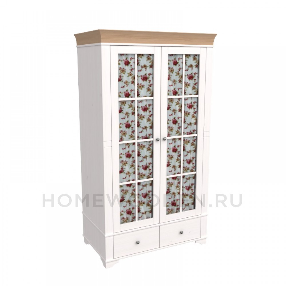 Шкаф Бейли 2-х створчатый со стеклом