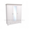 Шкаф Бейли 3-х створчатый с 1 зеркалом