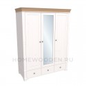 Шкаф Бейли 3-х створчатый с 1 зеркалом