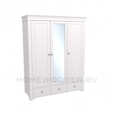 Шкаф Бейли 3-х створчатый с 1 зеркалом