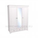 Шкаф Бейли 3-х створчатый с 1 зеркалом