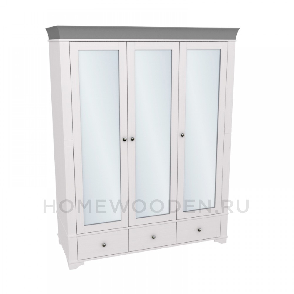 Шкаф Бейли 3-х створчатый с зеркалами