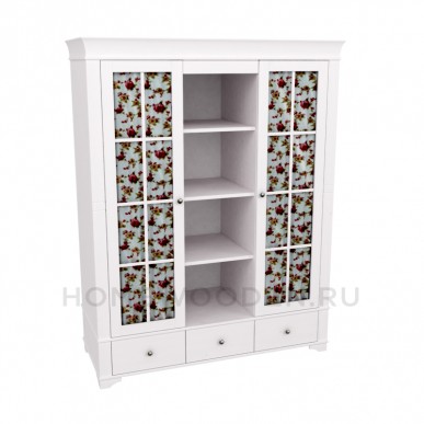 Шкаф Бейли с полками и стеклом
