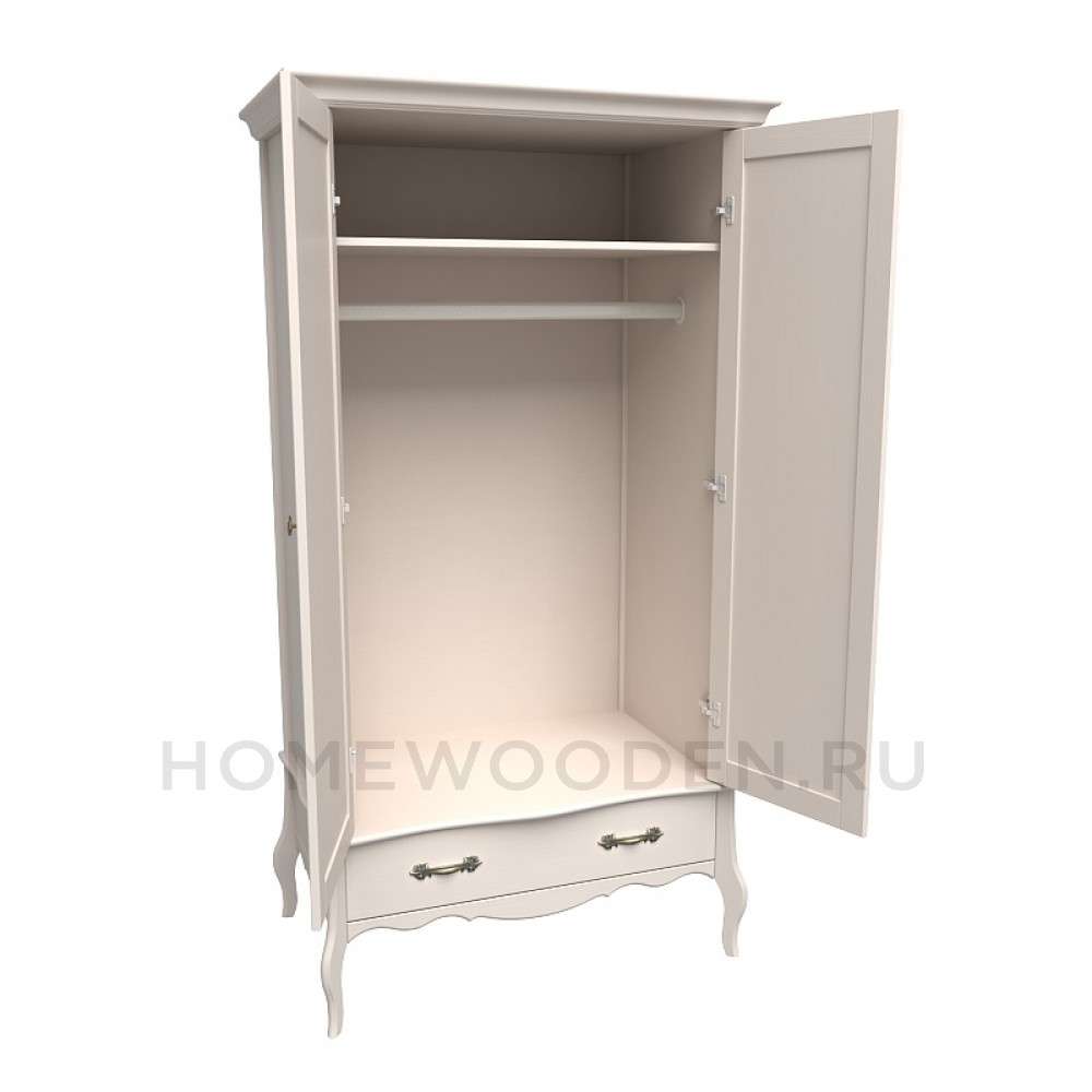 Шкаф 2х дверный Лебо со стеклом