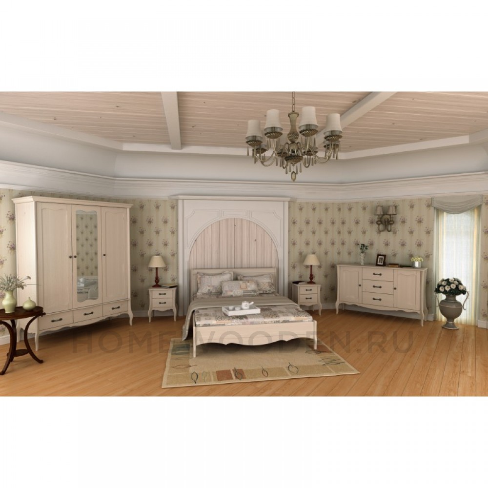 Шкаф 3х дверный Лебо с зеркалом