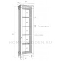 Стеллаж Ольса 100/000 из массива сосны