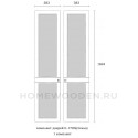 Стеллаж Ольса 220/000 из массива сосны
