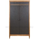 Шкаф для одежды Фокстрот 22С (дуб натуральный/бетон) из массива дуба
