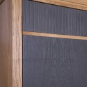 Шкаф для одежды Фокстрот 22С (дуб натуральный/бетон) из массива дуба