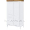 Шкаф для одежды Ольса 02 из массива сосны