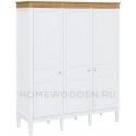 Шкаф для одежды Ольса 03 из массива сосны