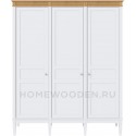 Шкаф для одежды Ольса 03 из массива сосны