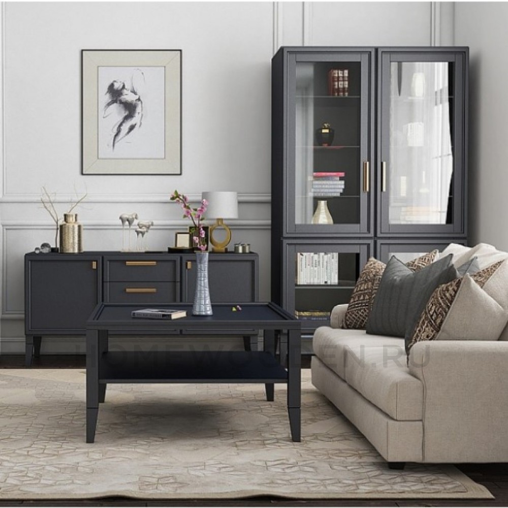 Шкаф витрина D-4 Чарли (полки-стекло) ВМФ 1503