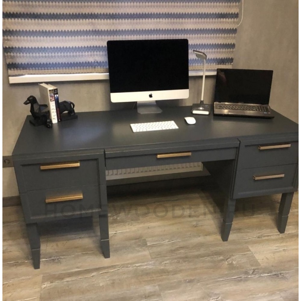 Стол письменный двухтумбовый Чарли ВМФ 1508