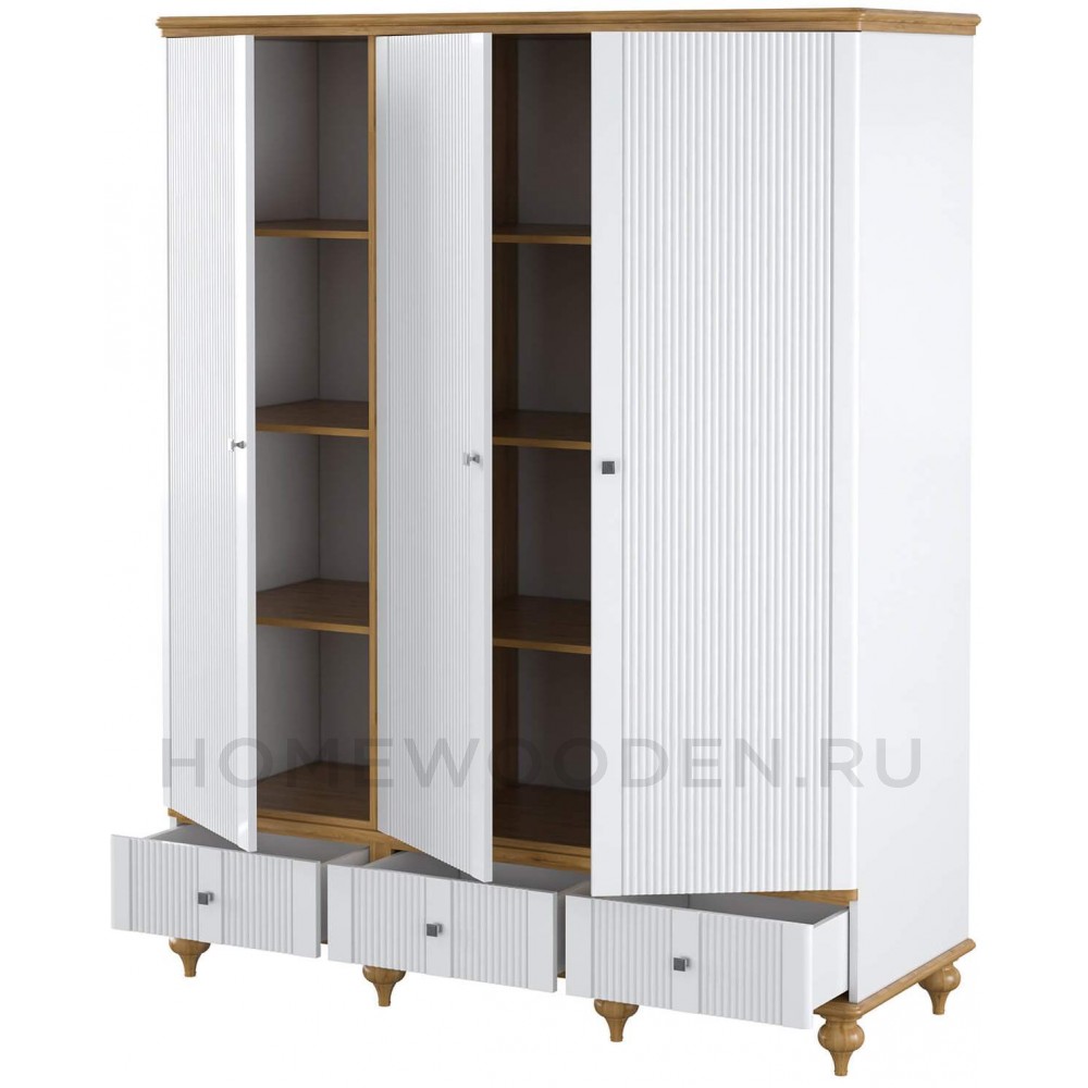 Шкаф для одежды Рандеву 33 из массива сосны