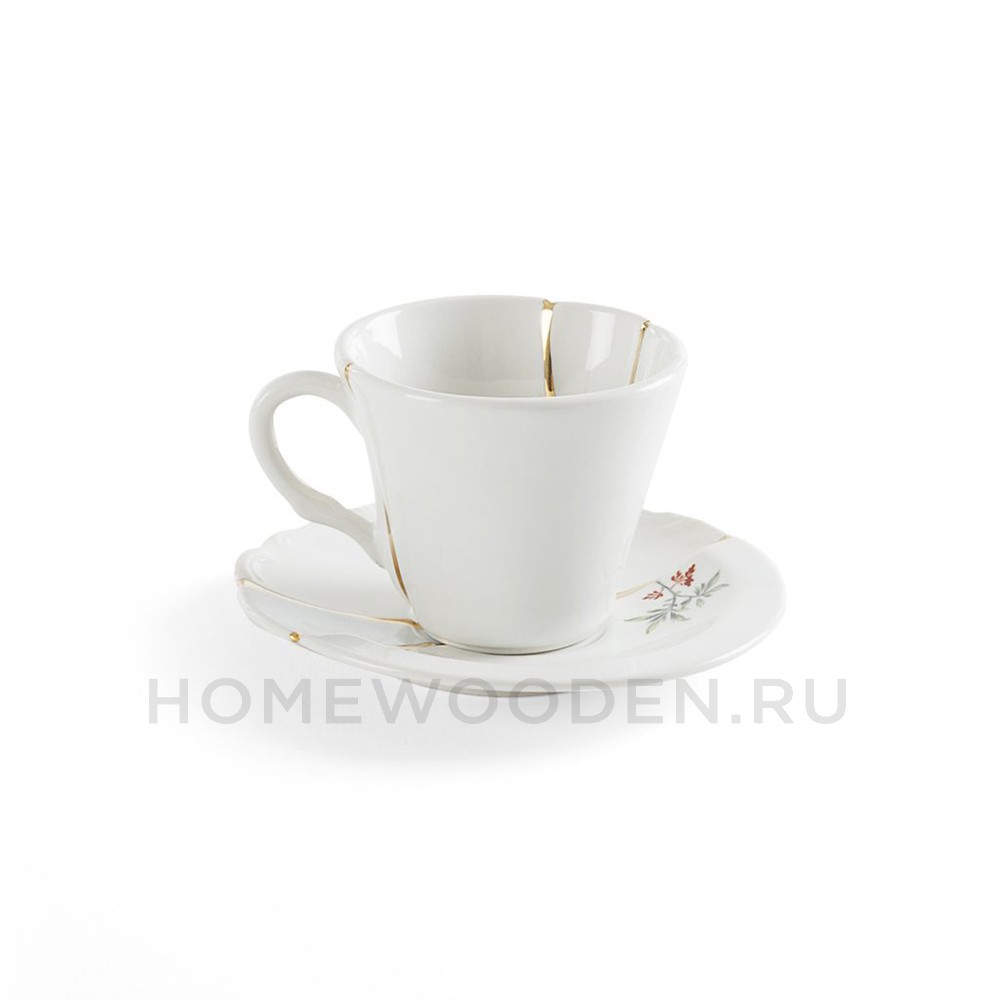 Кофейная пара Seletti Kintsugi фарфор 09643
