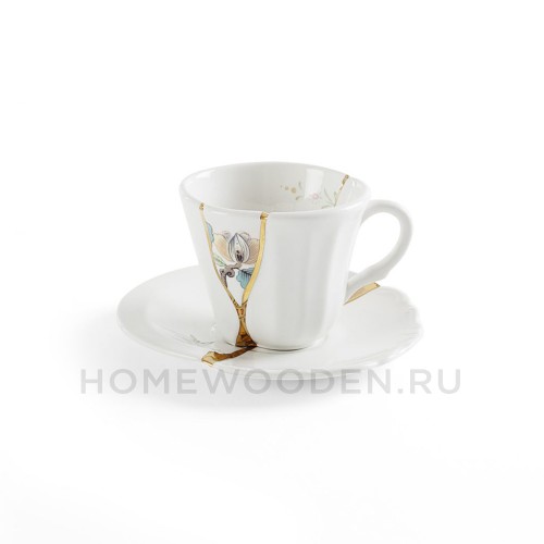 Кофейная пара Seletti Kintsugi фарфор 09643