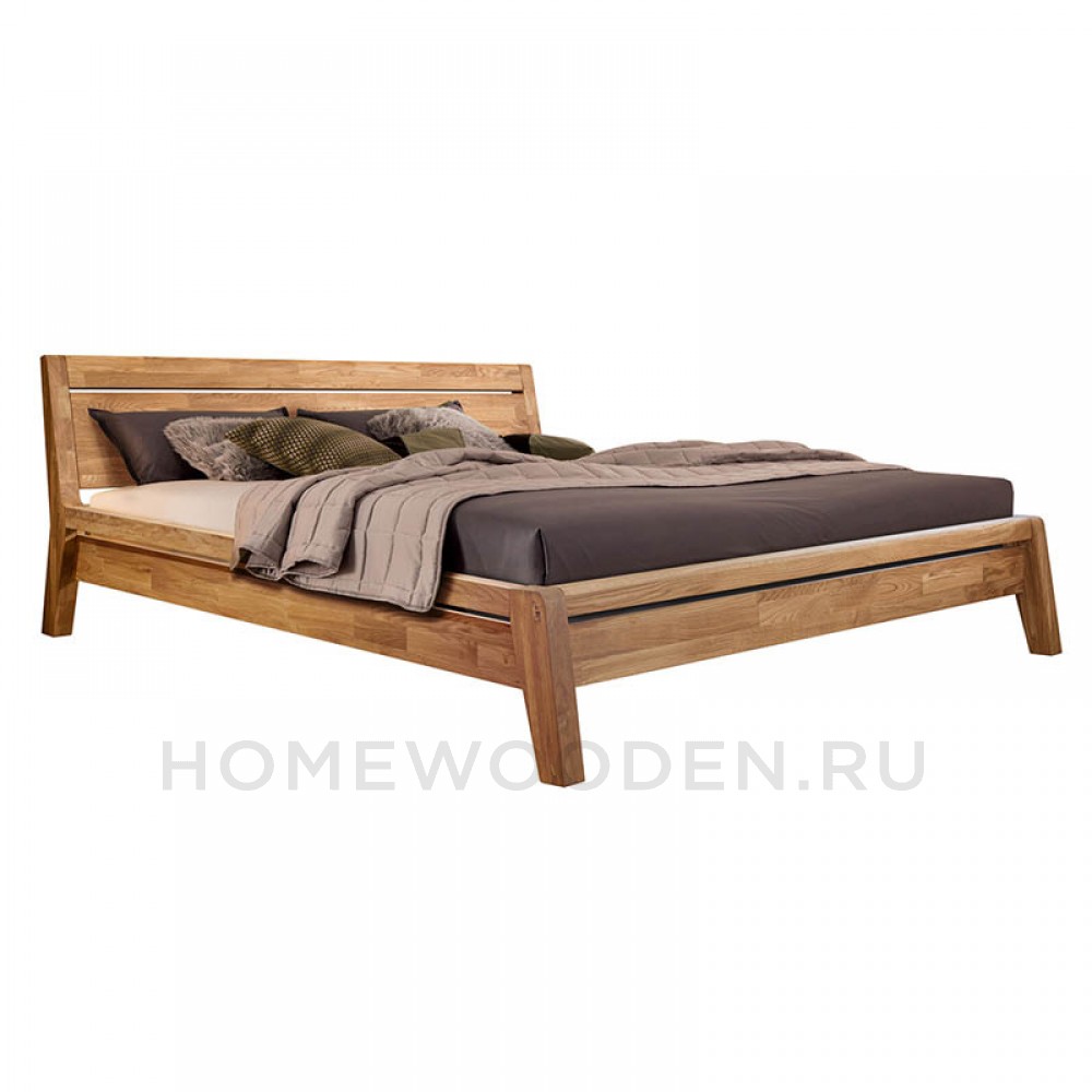 Кровать Бриджит из массива дуба 