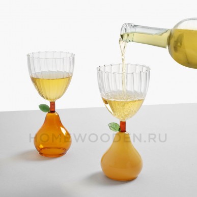 Бокал Stemmed glass pear yellow ICHENDORF