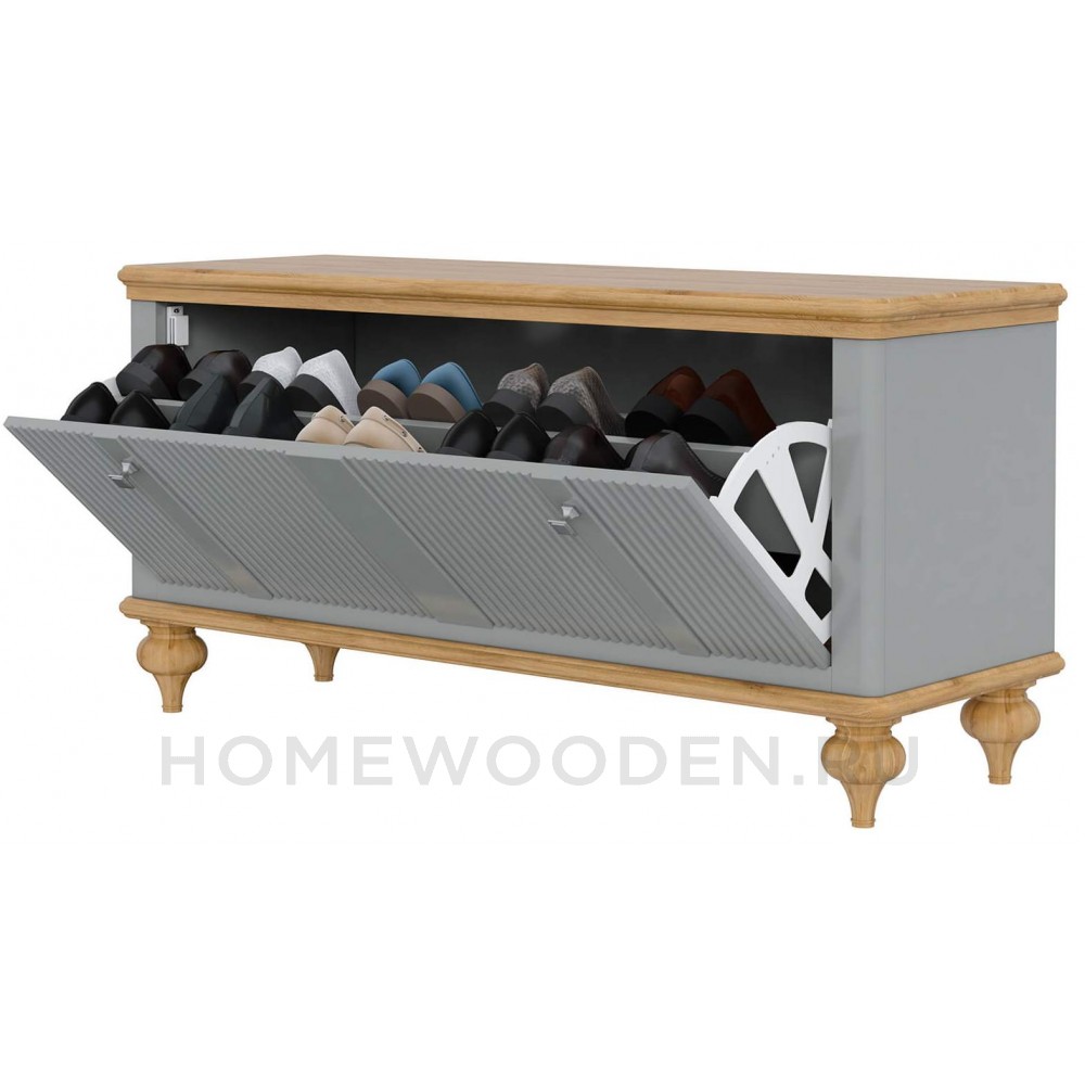 Тумба под обувь Рандеву 10 из массива сосны