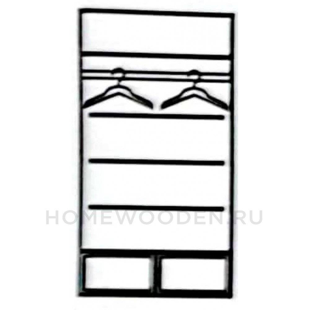 Шкаф для одежды B2D2 Алекс ВМФ-2412