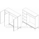 Шкаф 3-х дверный ICONS РВ 103 М (О)