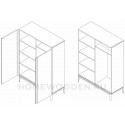 Шкаф 2-х дверный ICONS РВ 102 М (О)