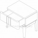 Тумба прикроватная ICONS РВ 401 М (О)