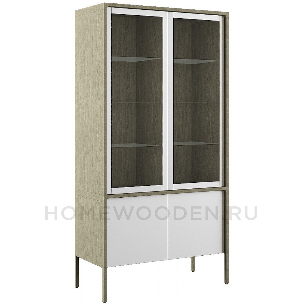 Шкаф с витриной D4 Хитроу ВМФ-1661