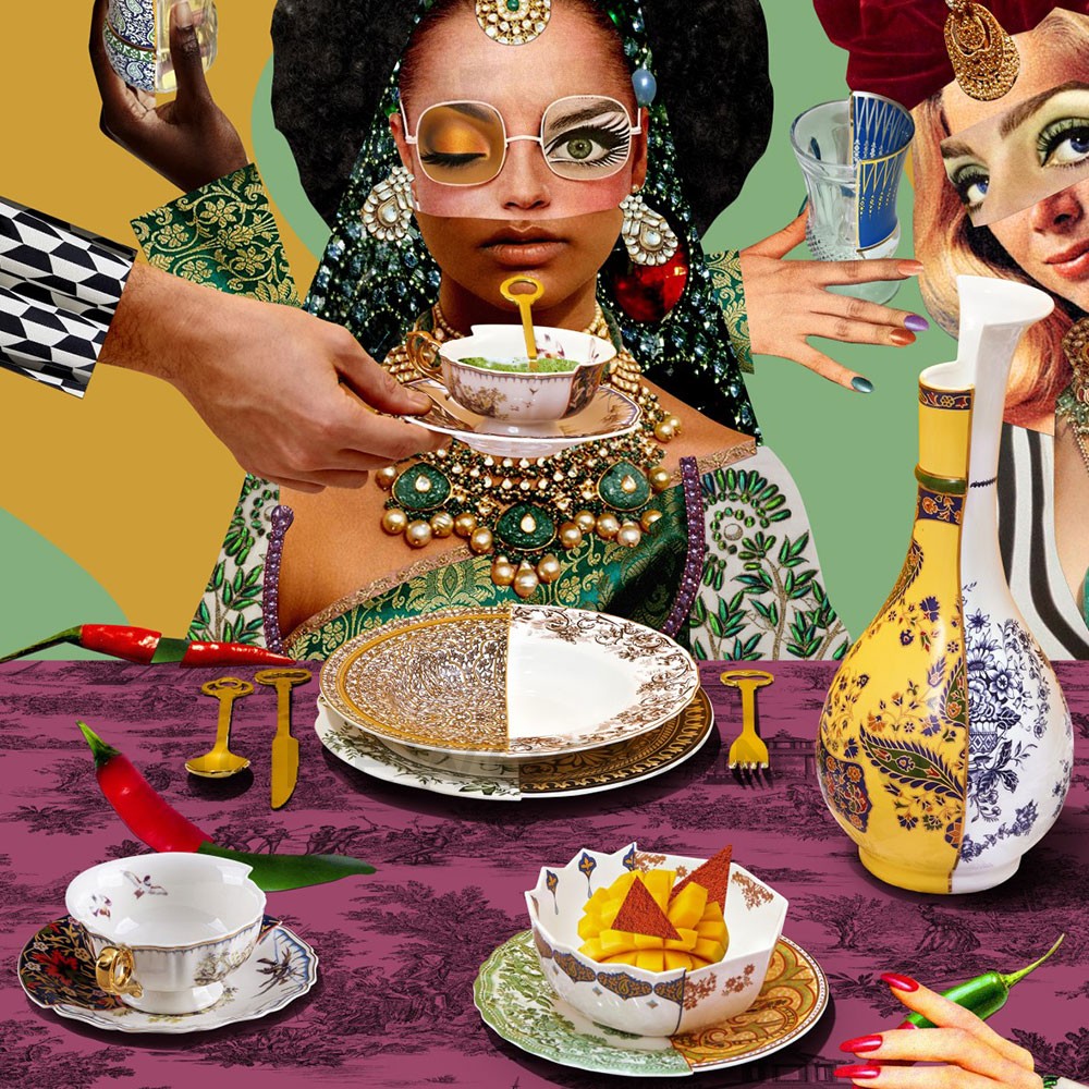 Чайная пара Seletti hybrid Kannauj