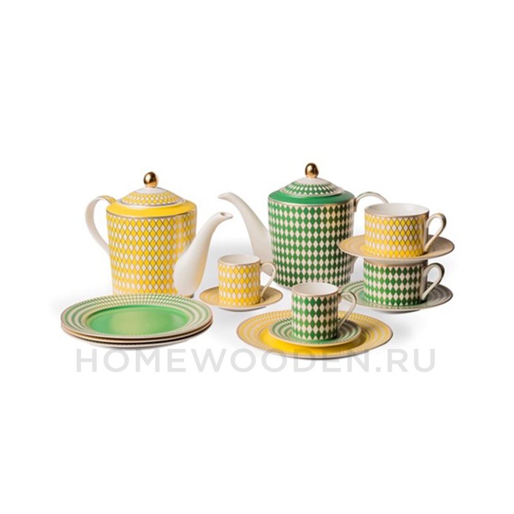 Набор Pols Potten Plate Chess set 4 фарфор