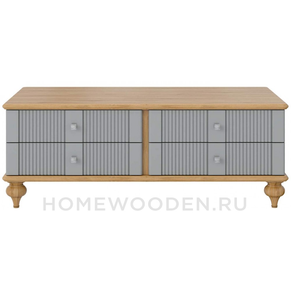 Стол журнальный Рандеву 04 из МДФ и массива сосны