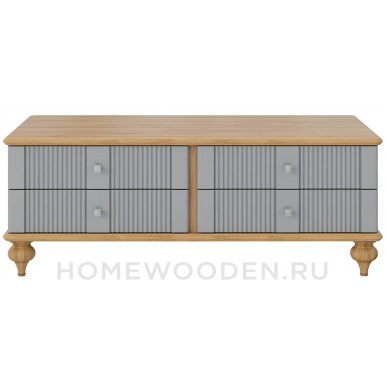 Стол журнальный Рандеву 04 из МДФ и массива сосны