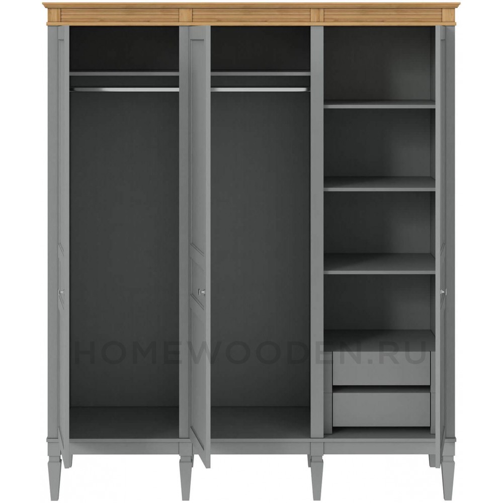 Полка + штанга к шкафу Ольса из массива сосны