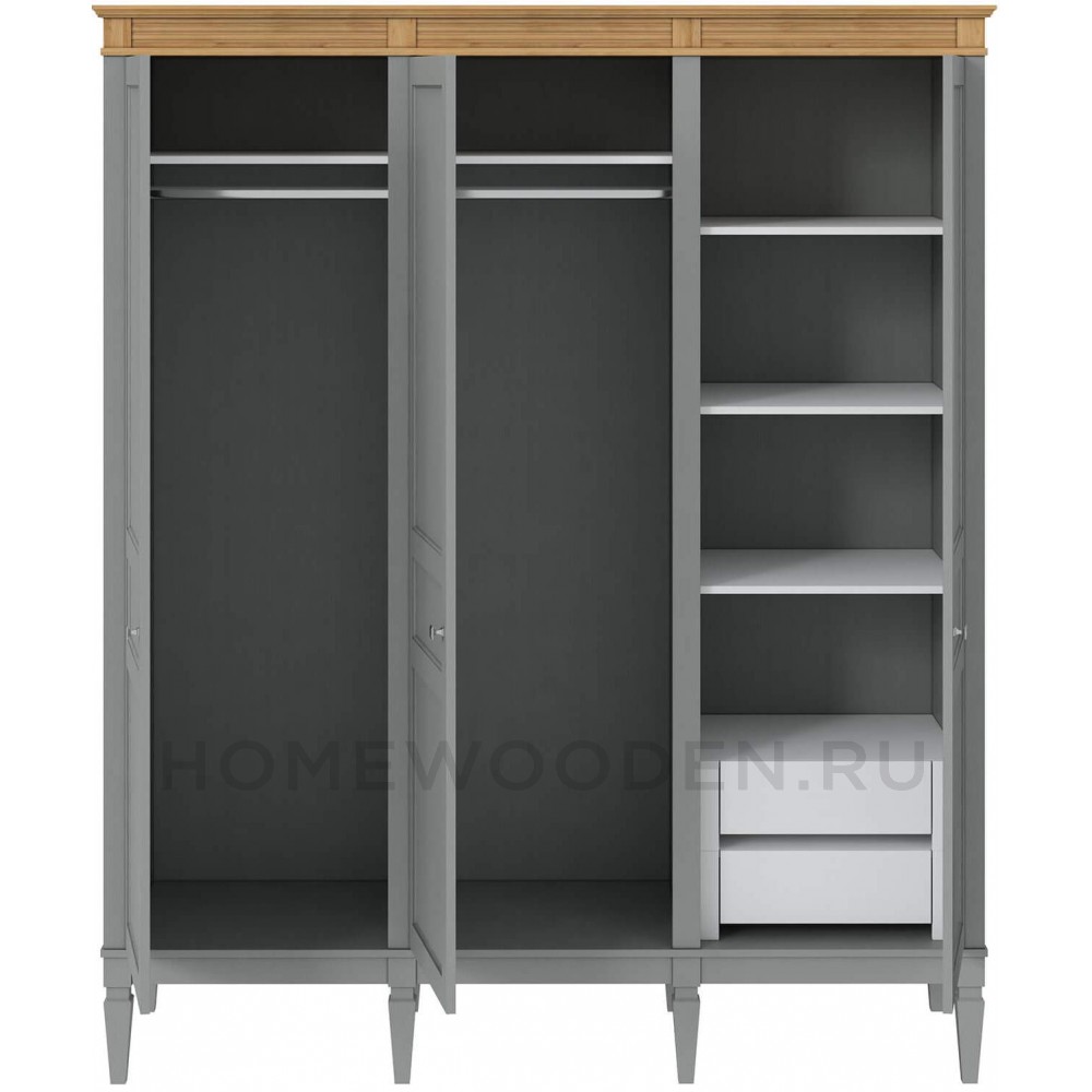 Полка + штанга к шкафу Ольса из массива сосны