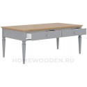 Стол журнальный Ольса 02 из массива сосны